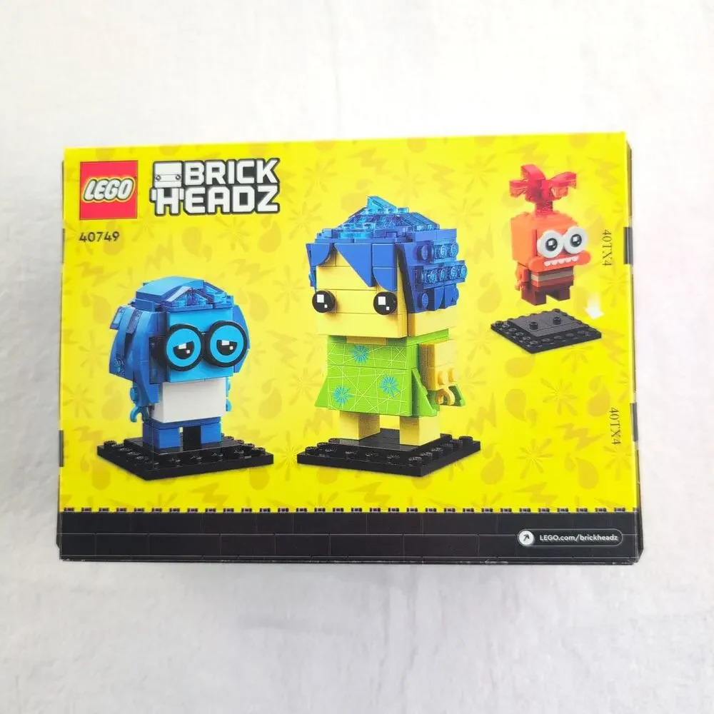 Lego Brick Headz Inside Out 2 Joy Sadness Anxiety 300 Pieces Age 10+